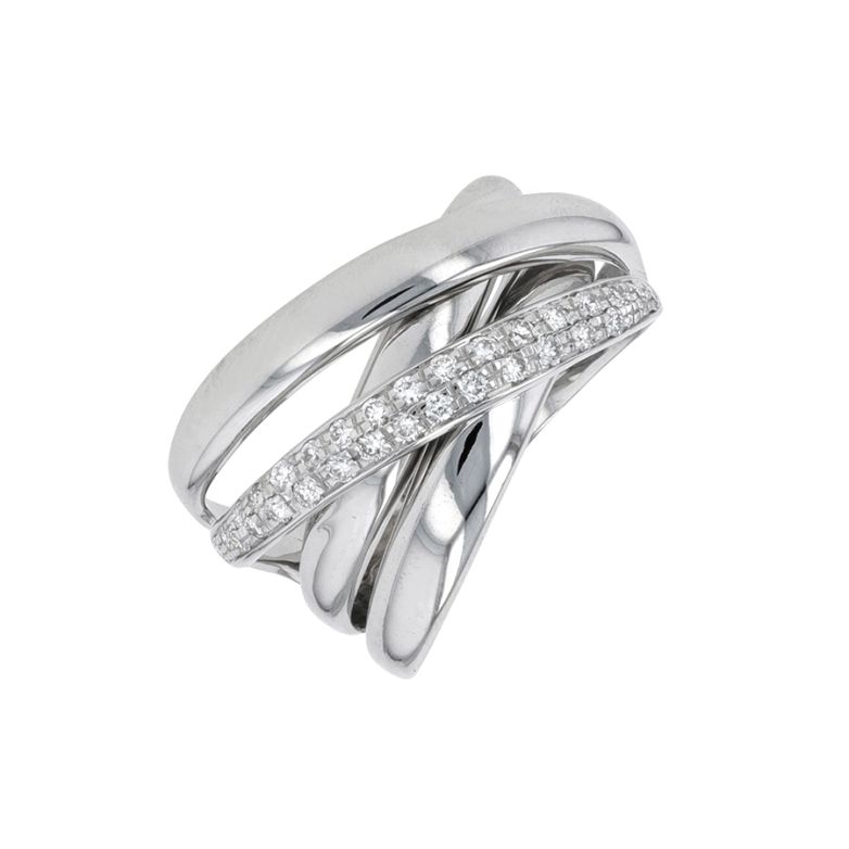 Bague diamants 0.30 carat or blanc 8.57g Comme neuf -  reconditionné disponible sur Gemme Les Bijoux